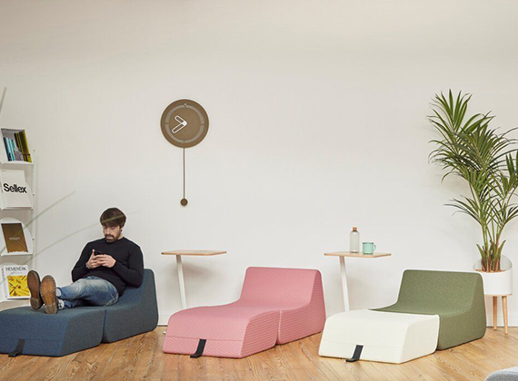 Meuble de rangement bas Bruges à portes coulissantes - aménagement cabinet comptable Mérignac