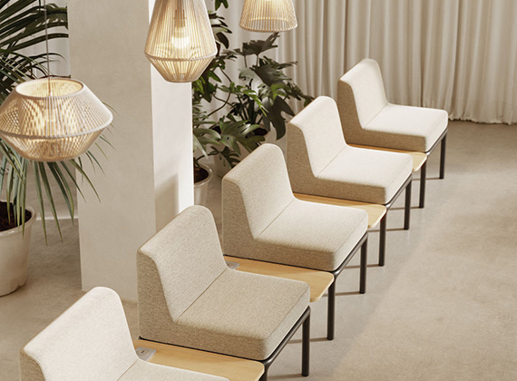 Vue d'ensemble espace de travail Bruges design moderne - Dalla Santa Mobilier Mérignac